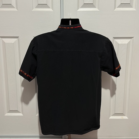 Tribal Cotton Button-down Shirt, Small - Picture 2 of 2